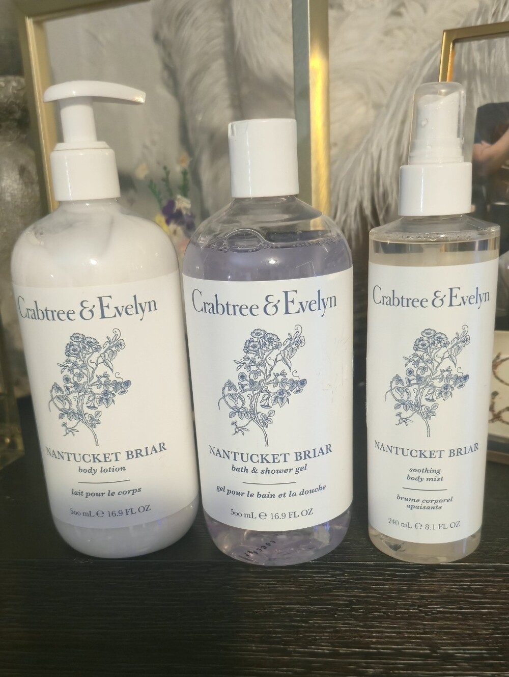 Crabtree & Evelyn Nantucket Briar 3-Piece Gift Set NEW Discontinued Rare Mist